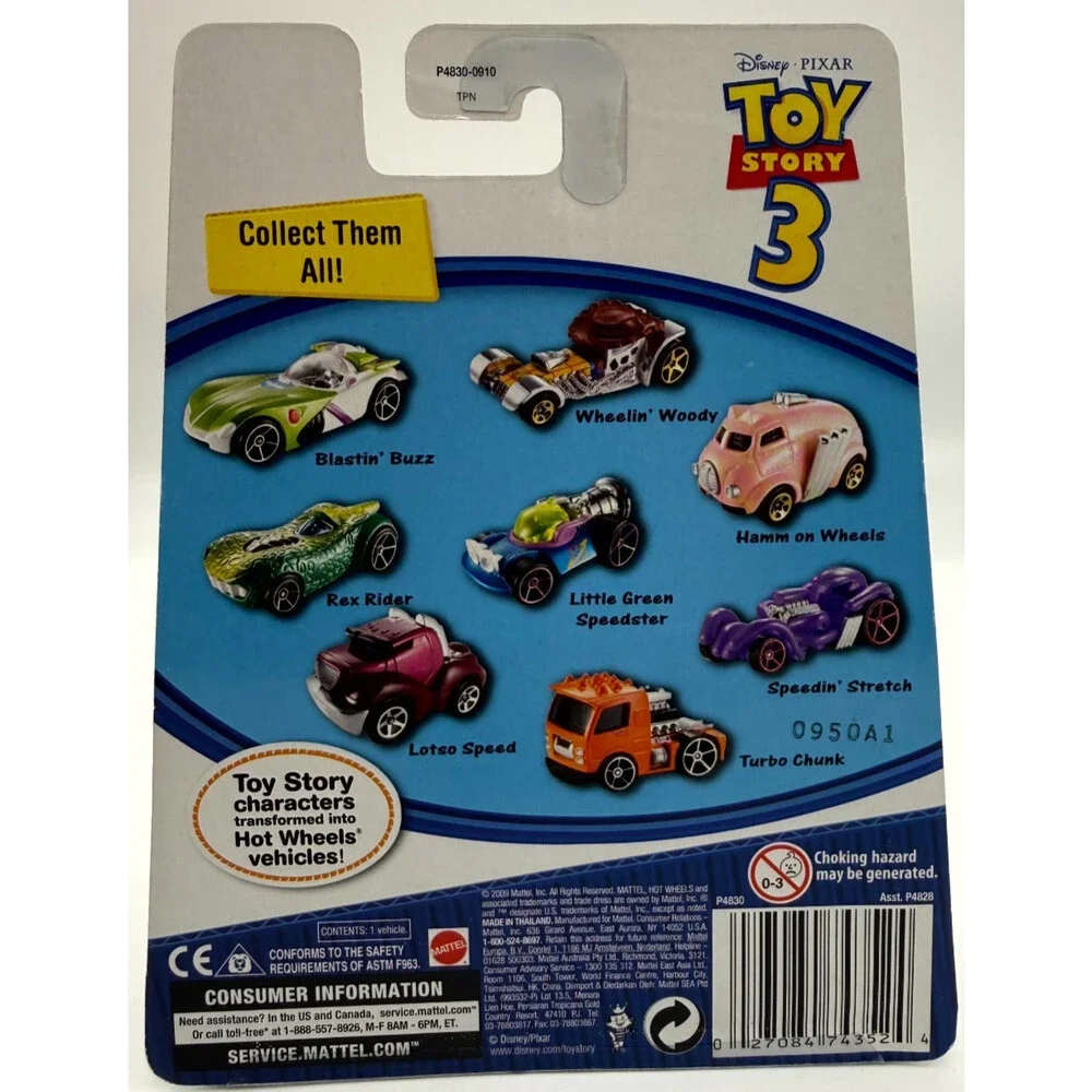 Hot Wheels Toy Story 3 Hamm on Wheels Pink Diecast Sealed NIP